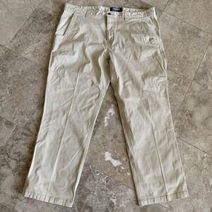 Mountain‎ Khakis Men's Teton Pants Relaxed Fit Beige Flat Front Chino (40x28)